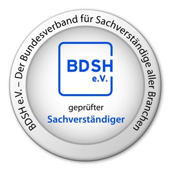 Siegel des Bundesverbands der Sachverständigen des Handwerks (BDSH)